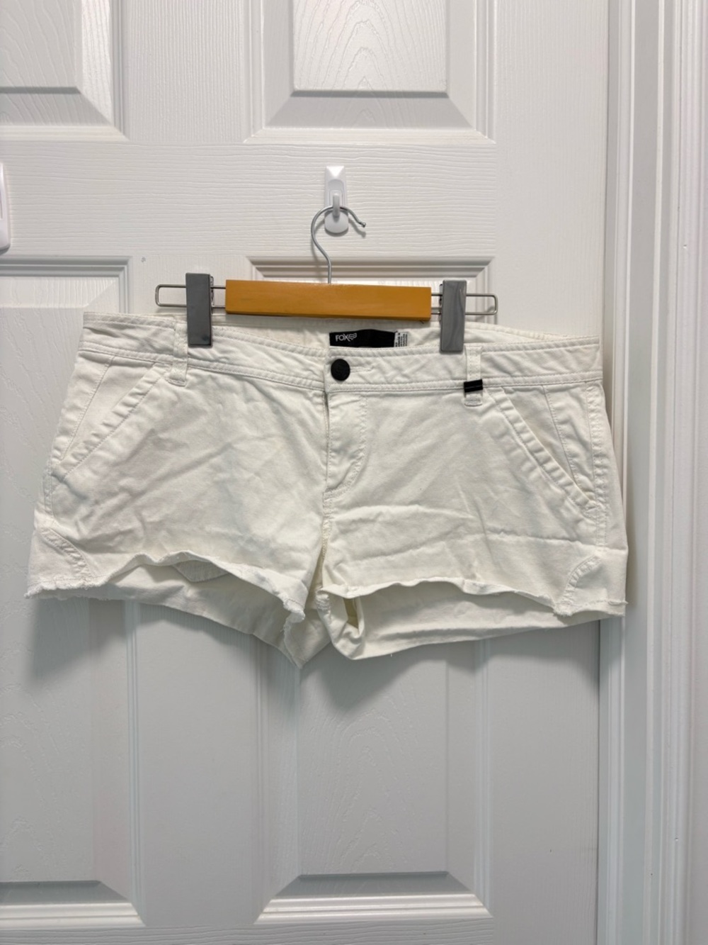 Fox White Denim Jean Shorts